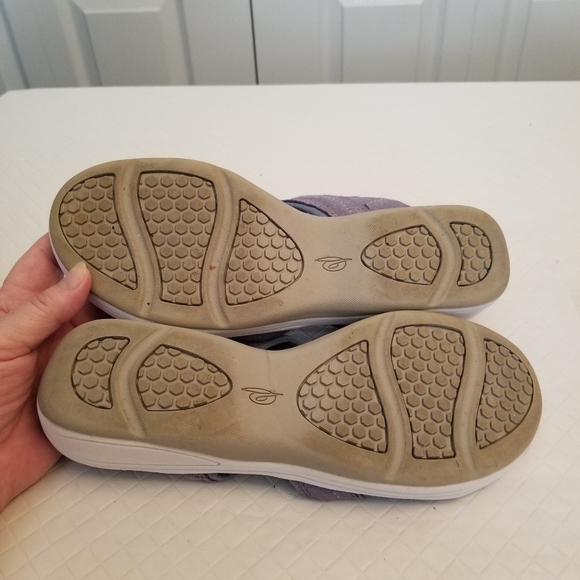 Easy Spirit Sandals Blue Womens Size 8.5 Faux Suede Open Toe - Picture 2 of 7